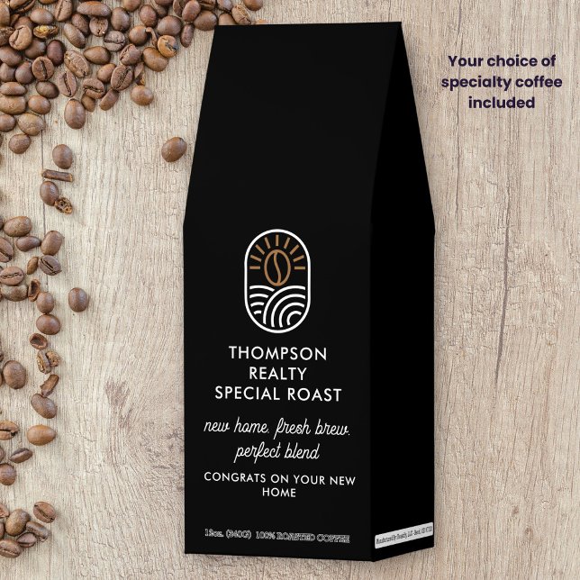 Custom Business Logo, Company Name Slogan Promo Roasted Coffee (Creator Uploaded)