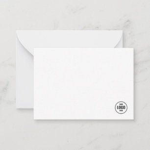 Custom Business Logo Company Note Card