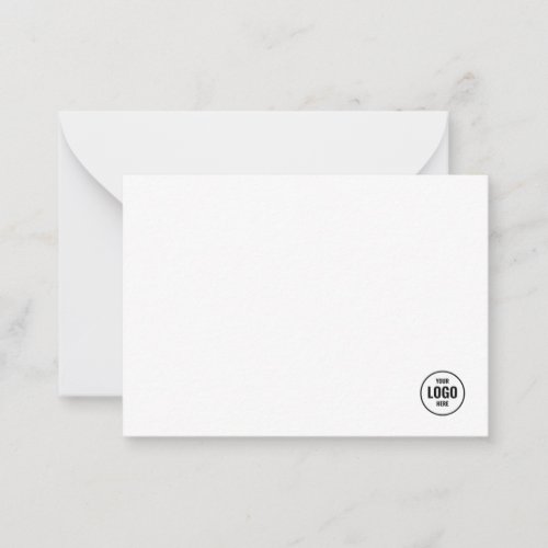 Custom  Business Logo Company Note Card