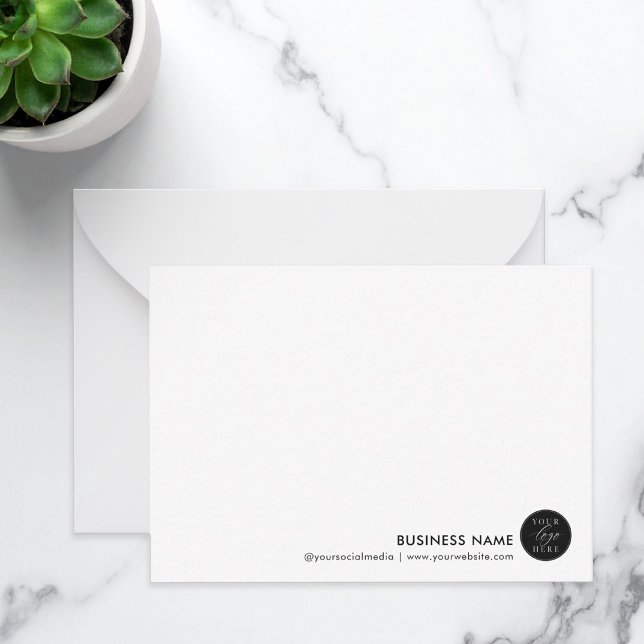 Custom Business Logo Company Note Card (Creator Uploaded)