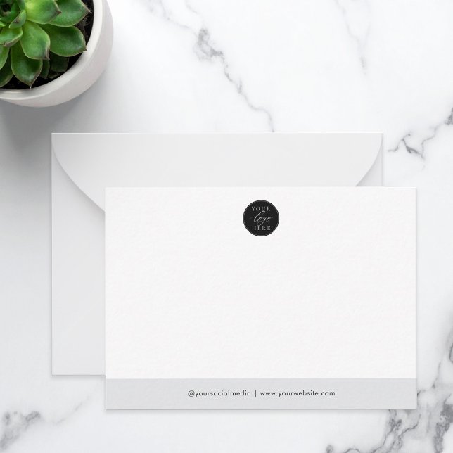 Custom Business Logo Company Note Card (Creator Uploaded)