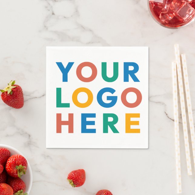 Custom Business Logo Company Party Event Supplies  Napkins (Insitu)