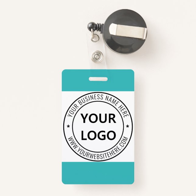 Custom Business Logo Company Personalized Stamp Badge (Back with Retractable)