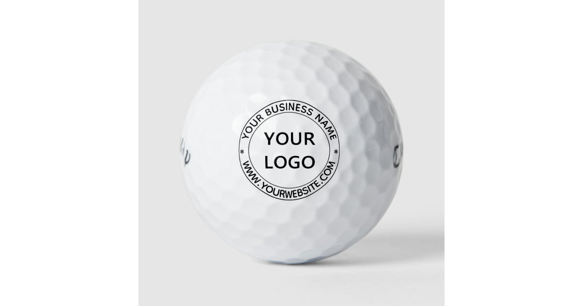 Custom Business Logo Company Personalized Stamp Golf Balls Zazzle