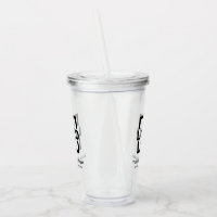 White Cafe Stamp Tumbler