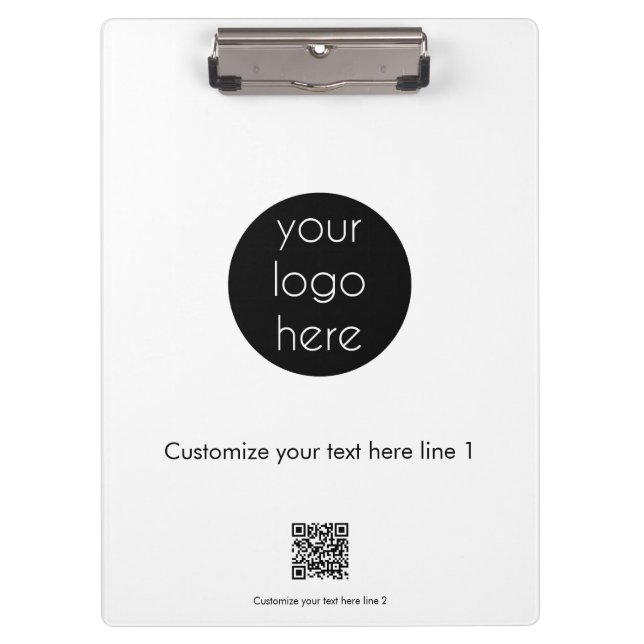 Custom Business Logo Company Promotional  Clipboard (Front)