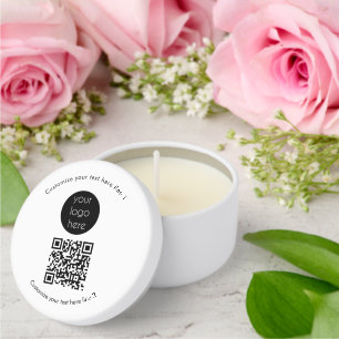 Custom Business Logo Company Promotional  Mini Candle Favors