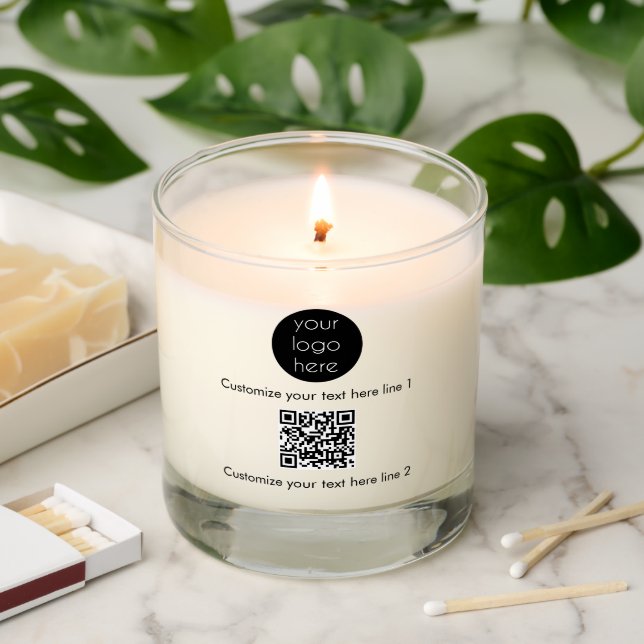 Custom Business Logo Company Promotional  Scented Candle (Lit)