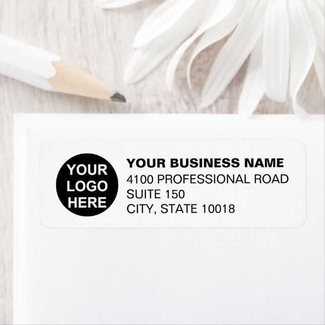 Custom Business Logo Company Return Address Label (Insitu)