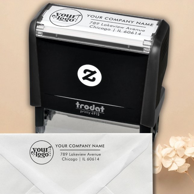 Custom Business Logo Company Return Address Self-inking Stamp (Custom Business Logo Company Return Address Self-inking Stamp)