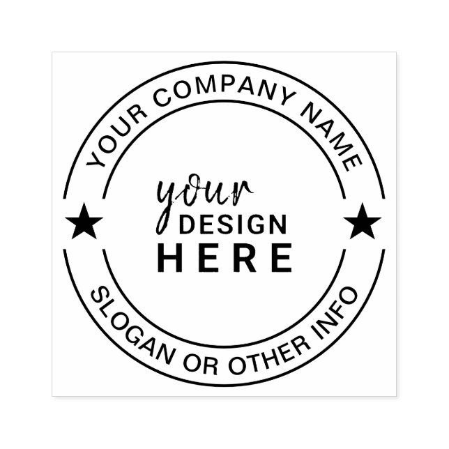 Custom Business Logo Company Rubber Stamp (Imprint)