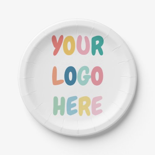 Custom Business Logo Company Simple Paper Plate