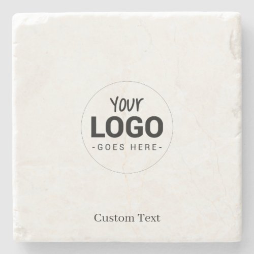 Custom Business Logo Company Simple Stone Coaster