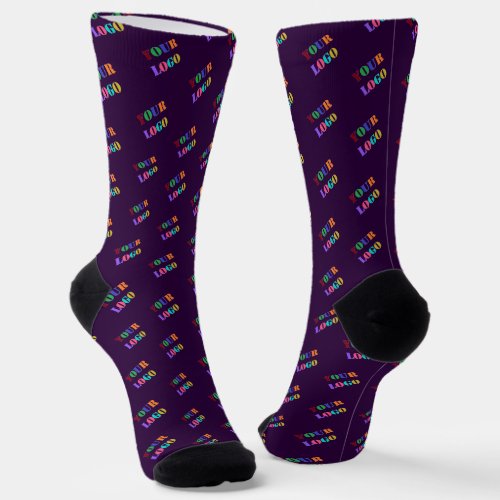 Custom Business Logo Company Socks Choose Colors