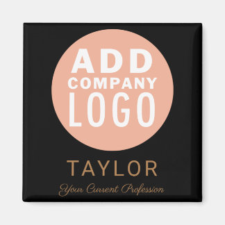 Custom Business Logo Company Staff Employee Name T Magnet