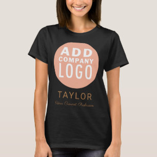 Custom Business Logo Company Staff Employee Name T T-Shirt