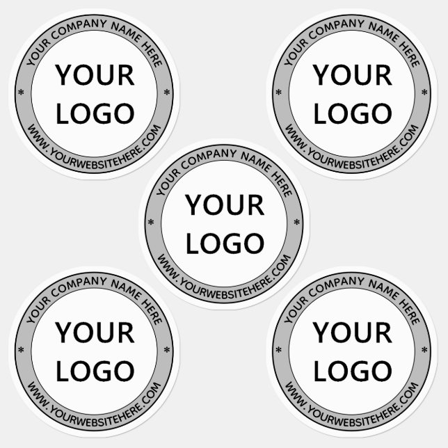 Custom Business Logo Company Stamp Design Labels (Group)