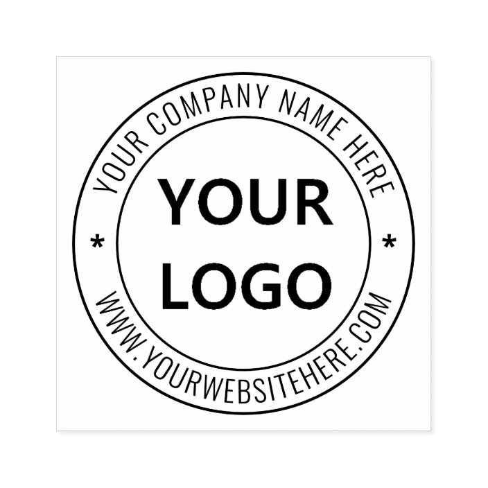 Custom Business Logo Company Stamp Personalized - | Zazzle.com