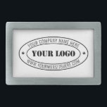 Custom Business Logo Company Stamp - Personalized  Belt Buckle<br><div class="desc">Custom Business Logo Company Stamp - Personalized Website - Text Promotional Professional Customizable Stamp Gift - Add Your Logo - Image / Name - Company / Website - Information - Resize and move or remove and add elements / text with customization tool. Choose / add your color !</div>