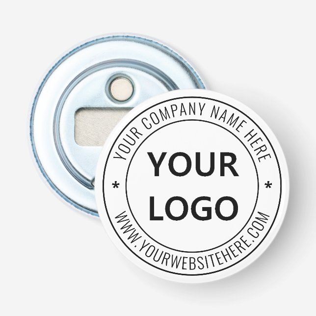 Custom Business Logo Company Stamp - Personalized  Bottle Opener (Front)