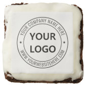 Custom Business Logo Company Stamp - Personalized  Brownie (Front)