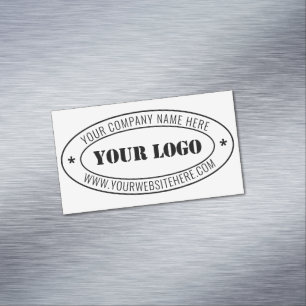 Custom Business Logo Company Stamp Personalized  Business Card Magnet