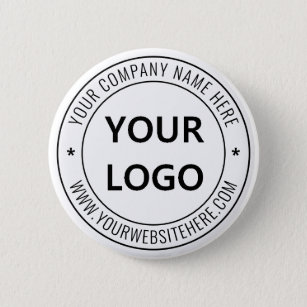 Custom Business Logo Company Stamp - Personalized  Button