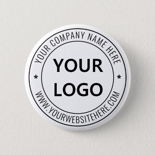 Custom Business Logo Company Stamp _ Personalized  Button