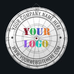 Custom Business Logo Company Stamp - Personalized  Dart Board<br><div class="desc">Custom Business Logo Company Stamp - Personalized Website - Text Promotional Professional Customizable Stamp Gift - Add Your Logo - Image / Name - Company / Website - Information - Resize and move or remove and add elements / text with customization tool. Choose / add your color !</div>