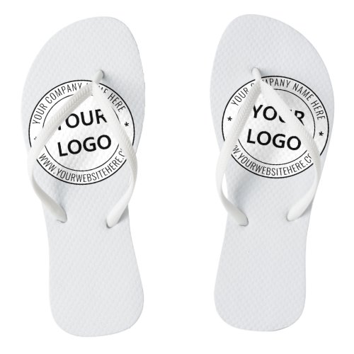 Custom Business Logo Company Stamp _ Personalized  Flip Flops