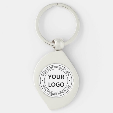Custom Business Logo Company Stamp - Personalized  Keychain