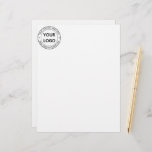 Custom Business Logo Company Stamp - Personalized  Letterhead<br><div class="desc">Custom Business Logo Company Stamp - Personalized Website - Text Promotional Professional Customizable Stamp Gift - Add Your Logo - Image / Name - Company / Website - Information - Resize and move or remove and add elements / text with customization tool. Choose / add your color !</div>