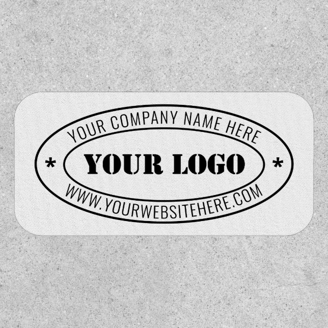 Custom Business Logo Company Stamp - Personalized Patch (Front)