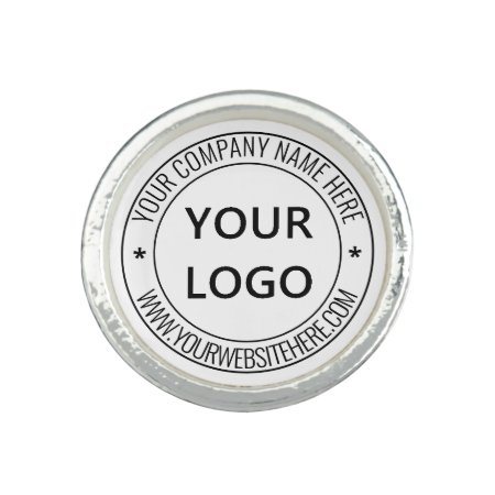 Custom Business Logo Company Stamp - Personalized  Ring