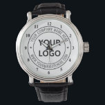 Custom Business Logo Company Stamp - Personalized  Watch<br><div class="desc">Custom Business Logo Company Stamp - Personalized Website - Text Promotional Professional Customizable Stamp Gift - Add Your Logo - Image / Name - Company / Website - Information - Resize and move or remove and add elements / text with customization tool. Choose / add your color !</div>