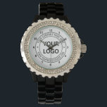 Custom Business Logo Company Stamp Personalized  Watch<br><div class="desc">Custom Business Logo Company Stamp - Personalized Website - Text Promotional Professional Customizable Stamp Gift - Add Your Logo - Image / Name - Company / Website - Information - Resize and move or remove and add elements / text with customization tool. Choose / add your color !</div>