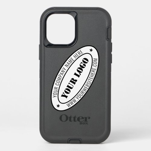 Custom Business Logo Company Stamp Promotional OtterBox Defender iPhone 12 Case