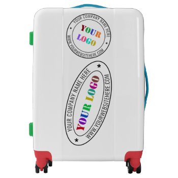 Custom Business Logo Company Stamps Luggage by Migned at Zazzle