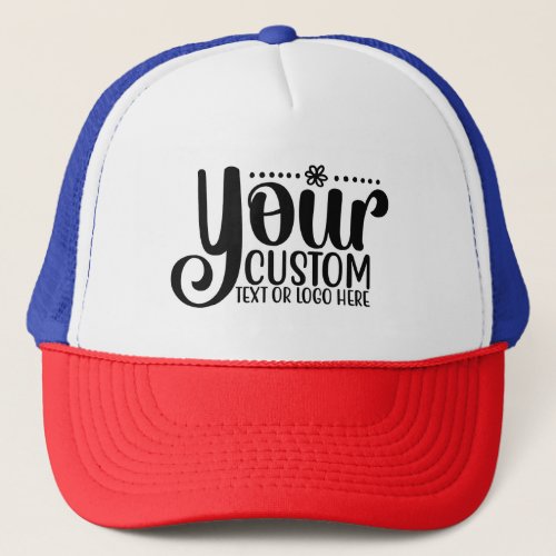 Custom Business Logo Company Template Trucker Hat
