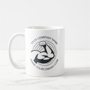 Custom Business Logo Company Website Coffee Mug