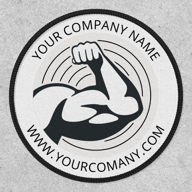 Custom Business Logo Company Website Patch (Front)