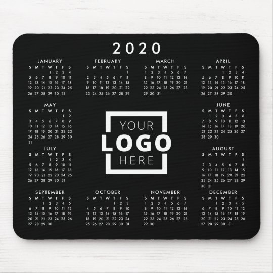 Custom Business Logo Corporate 2020 Calendar Mouse Pad