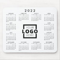 Custom Business Logo Corporate 2022 Calendar Mouse Pad