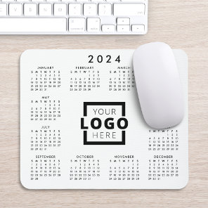 Custom Business Logo Corporate 2024 Calendar Mouse Pad