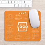 Custom Business Logo Corporate 2024 Calendar Mouse Pad<br><div class="desc">Create your own personalized 2024 calendar mouse pad with your custom company logo. Makes a great promotional giveaway or corporate gift for customers,  vendors,  employees or other special people. No minimum quantity,  no setup fees.</div>