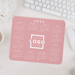 Custom Business Logo Corporate 2024 Calendar Mouse Pad