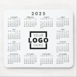 Custom Business Logo Corporate 2025 Calendar Mouse Pad<br><div class="desc">Create your own personalized 2025 calendar mouse pad with your custom company logo. Makes a great promotional giveaway or corporate gift for customers,  vendors,  employees or other special people. No minimum quantity,  no setup fees.</div>