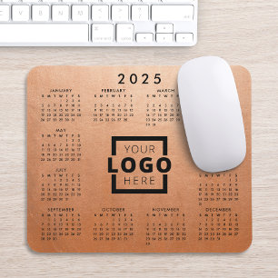 Custom Business Logo Corporate 2025 Calendar Mouse Pad