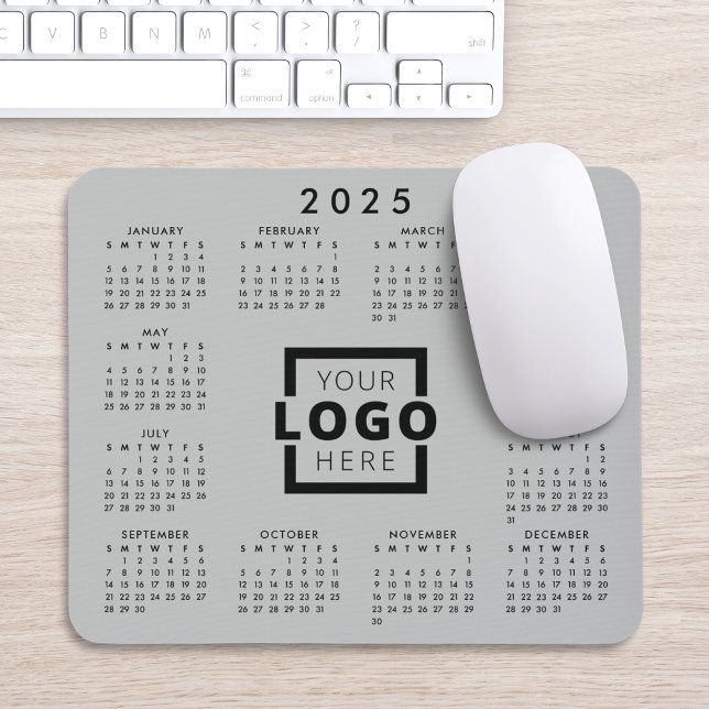 Custom Business Logo Corporate 2025 Calendar Mouse Pad (Creator Uploaded)