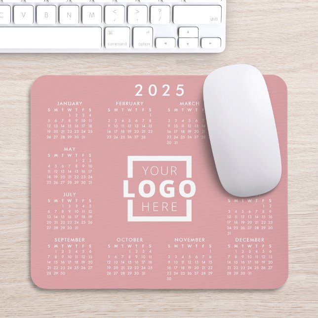 Custom Business Logo Corporate 2025 Calendar Mouse Pad (Creator Uploaded)